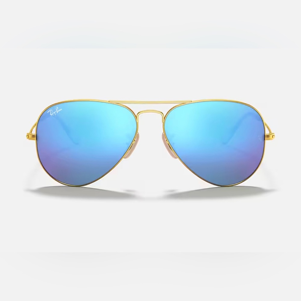 Ray Ban Blue Aviator flash sunglasses